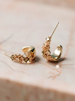 Örhängen YLVA LI Petite Meadow Peridot Guld 6001