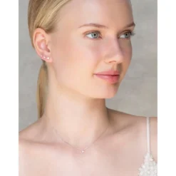 Örhängen YLVA LI Signature Stud Diamond 2,9mm – Silver 8624