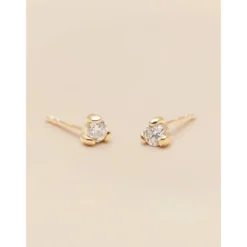 Signature Diamond Collection YLVA LI Signature Stud Diamond Örhängen 3,4mm – Gold 8625
