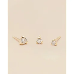 Signature Diamond Collection YLVA LI Signature Stud Diamond Örhängen 3,4mm – Gold 8625