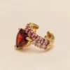 Örhängen YLVA LI Venus Ear Cuff – Garnet