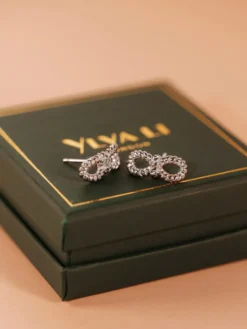 YLVA LI Yves Stud Örhängen Silver 6101